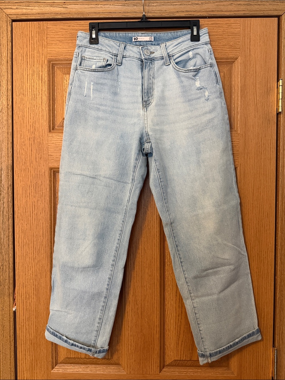 Light Blue Women’s High-Rise Straight Jeans